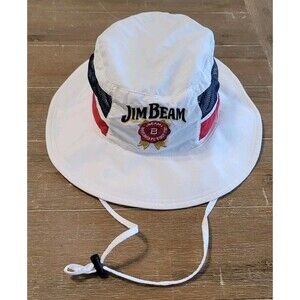 Jim Beam Whiskey Bucket Hat Men's Beach Fishing Sun Cap Drawstring Liquor